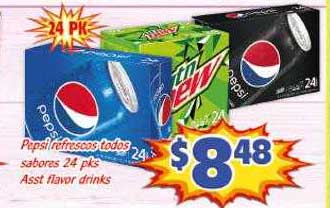 Savers Cost Plus Pepsi Refrescos Todos Sabores Asst Flavor Drinks