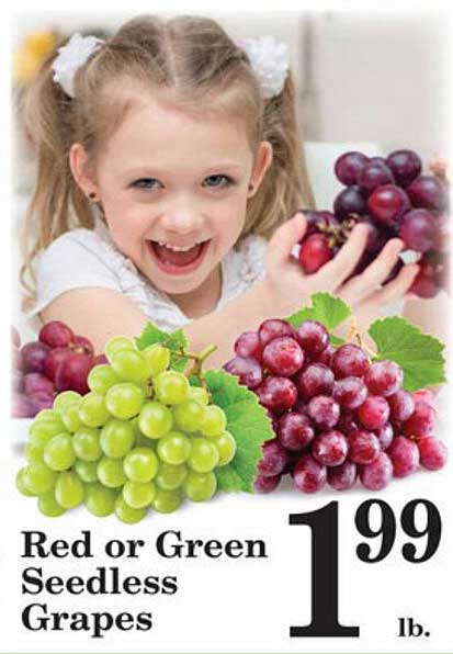 Harvest Foods Red Or Green Seedless Grapes