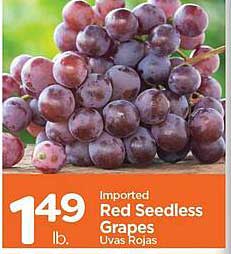 Edwards Food Giant Red Seedless Grapes