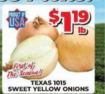 Price Cutter Texas 1015 Sweet Yellow Onions