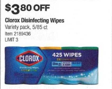 Costco Clorox Disinfecting Wipes