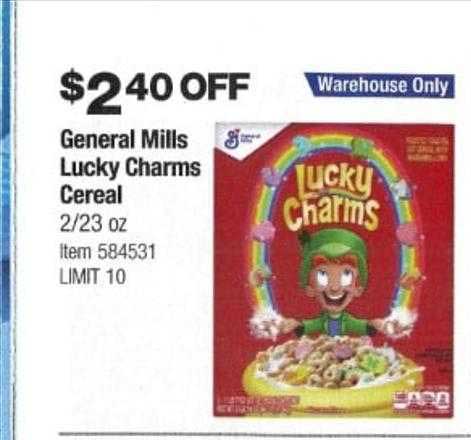 Costco General Mills Lucky Charms Cereal