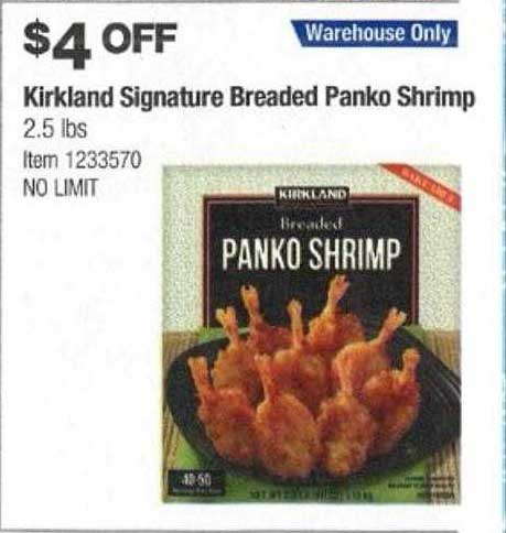 Costco Kirkland Signature Breaded Panko Shrimp