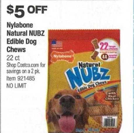 Costco Nylabone Natural Nubz Edible Dog Chews