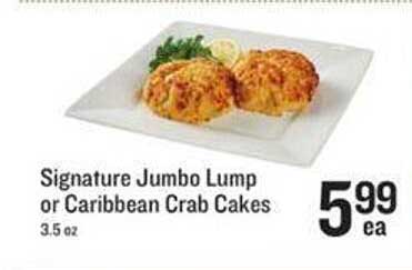 Lowes Foods Signature Jumbo Lump Or Caribbean Crab Cakes