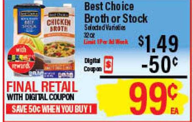 Market Basket Best Choice Broth Or Stock