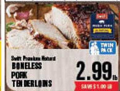 Market Basket Boneless Pork Tenderloins
