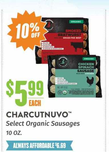 Natural Grocers Charcutnuvo Select Organic Sausages