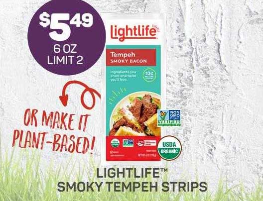 Natural Grocers Lightlife Smoky Tempeh Strips