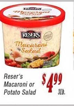 Obriens Market Reser's Macaroni Or Potato Salad