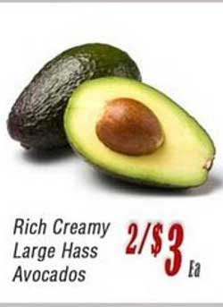 Obriens Market Rich Creamy Large Hass Avocados