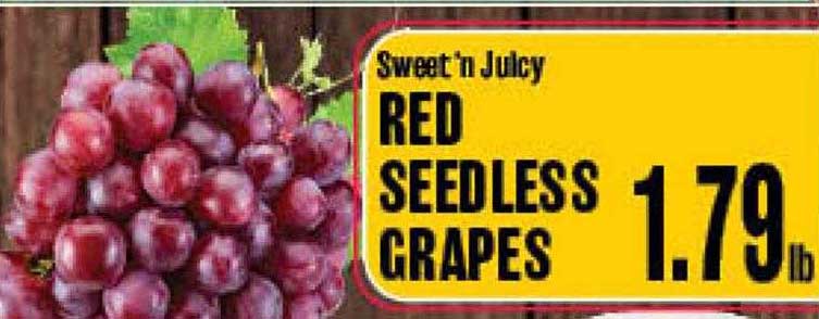 Market Basket Sweet 'n Juicy Red Seedless Grapes