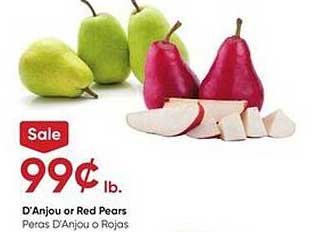 Stater Bros D'anjou Or Red Pears