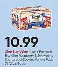 Stater Bros Knott's Premium Bite-size Raspberry & Strawberry Shortbread Cookies