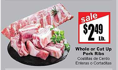 Rancho Markets Whole Or Cut Up Pork Ribs