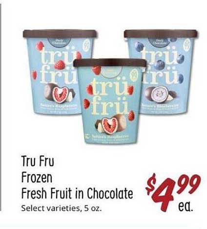 Tru Fu Frozen Fresh Fruit In Chocolate60988 