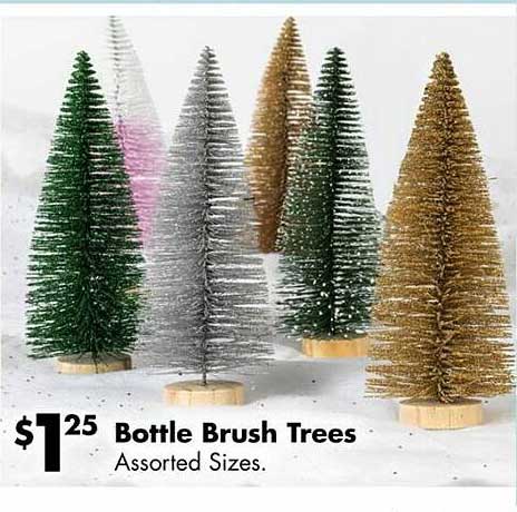 Dollar Tree Bottle Brush Trees