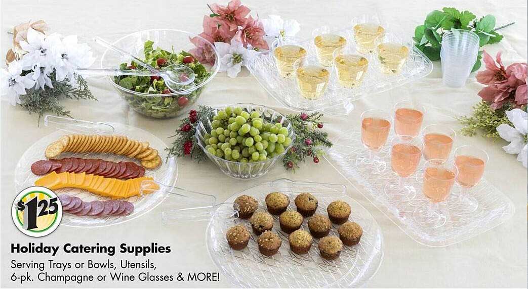 Dollar Tree Holiday Catering Supplies