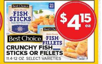 Price Cutter Crunchy Fish Sticks Or Fillets