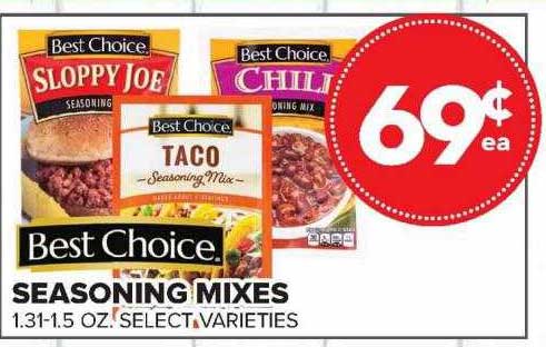 Price Cutter Seasoning Mixes Best Choice