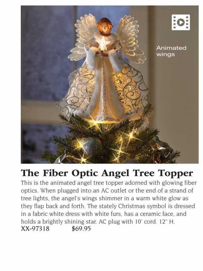 Hammacher Schlemmer The Fiber Optic Angel Tree Topper