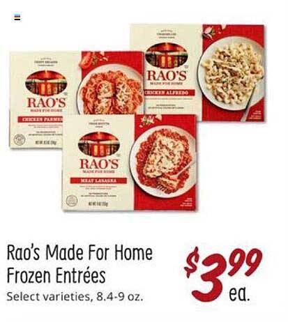Sprouts Farmers Market Rao's Made For Home Frozen Entrées