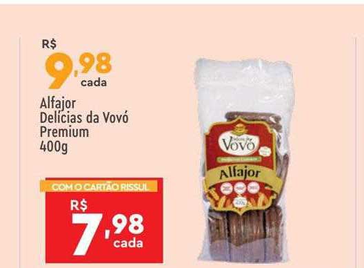 Supper Rissul Alfajor Delícias Da Vovó Premium