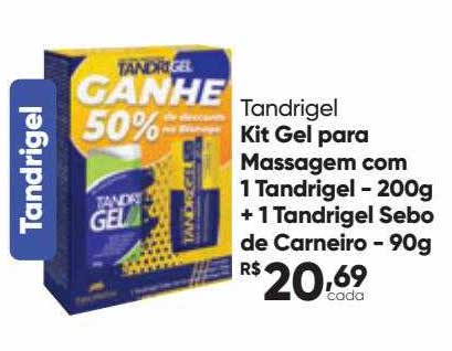 Drogaria São Paulo Tandrigel Kit Gel Para Massagem Com 1 Tandrigel + 1 Tandrigel Sebo De Carneiro