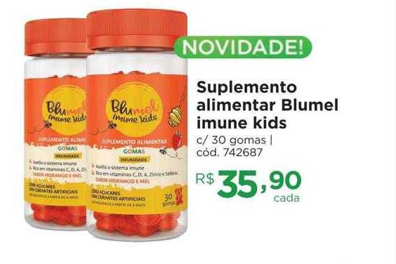 Farmácia Preço Popular Suplemento Alimentar Blumel Imune Kids