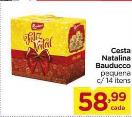 Oferta Cesta Natalina Bauducco na Carrefour