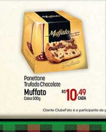 Super Muffato Panettone Trufado Chocolate Muffato