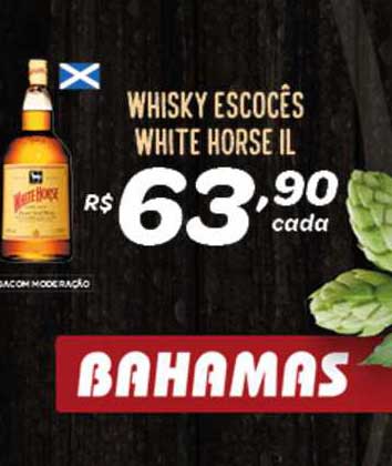 Bahamas Supermercados Whisky Escocês White Horse