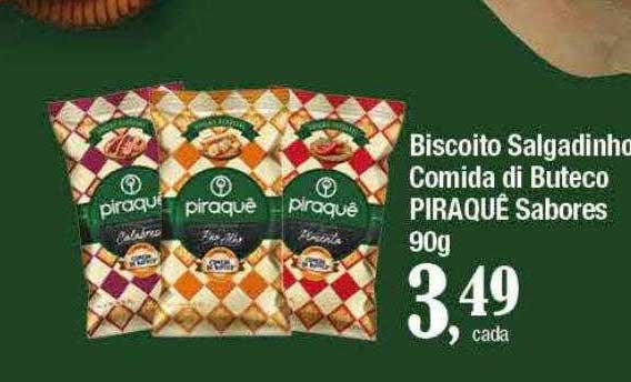 Supermercados Unidos Biscoito Salgadinho Comida Di Buteco Piraquê Sabores