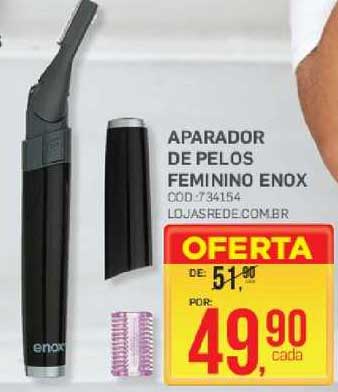 Oferta Aparador De Pelos Feminino Enox na Lojas Rede 