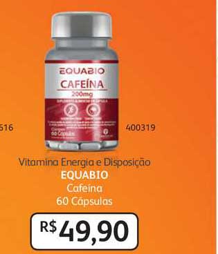 PoupaFarma Vitamina Energia E Disposição Equabio Cafeina