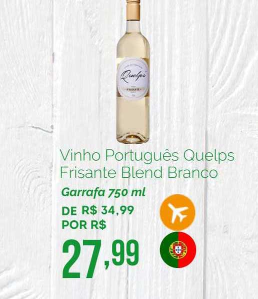 Oba Hortifruti Vinho Português Quelps Frisante Blend Branco