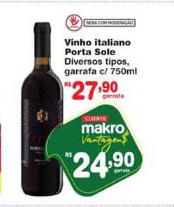 Makro Vinho Italiano Porta Sole