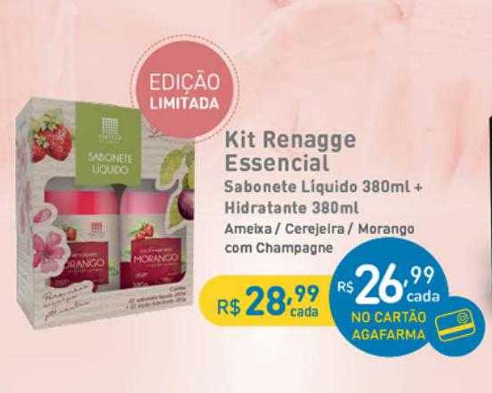 Agafarma Kit Renagge Essencial Sabonete Líquido + Hidratante