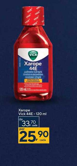 Xarope Vick 44E 240ml - Farmácia Indiana