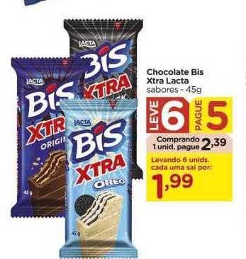 Chocolate Bis Xtra Oreo 45g - Supermercado Savegnago