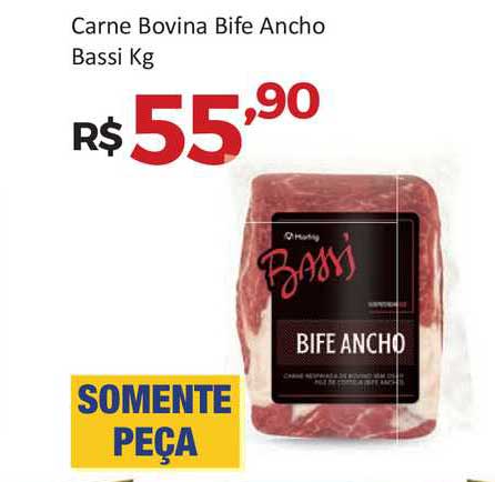 Villarreal Supermercados Carne Bovina Bife Ancho Bassi