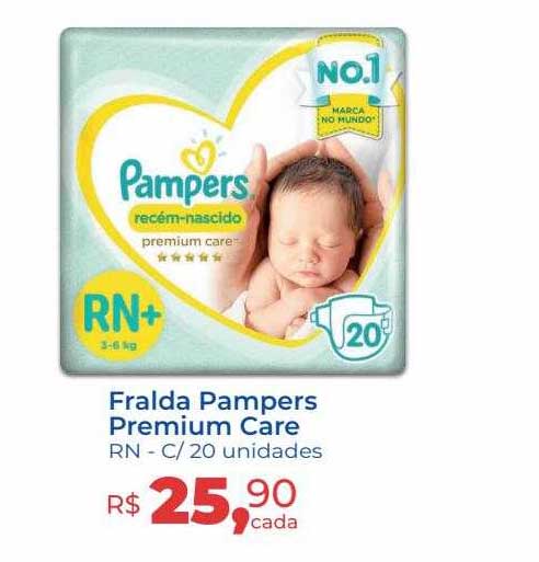 Oferta Fralda Pampers Premium Care Na Hiper Farma Br