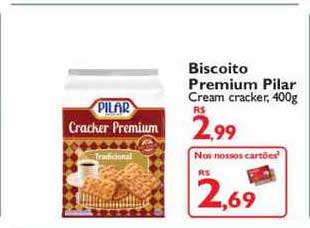 TodoDia Biscoito Premium Pilar Cream Cracker