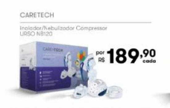 Drogasil Caretech Inalador Nebulizador Compressor Urso Nb120