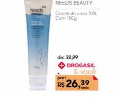 Drogasil Needs Beauty Creme De Ureia 10% Com 150g