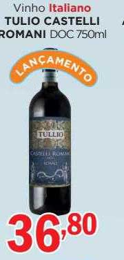 Supermercados Mundial Vinho Italiano Tulio Castelli Romani Doc