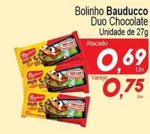 Bolinho Bauducco de chocolate 27g - Supermercado Savegnago