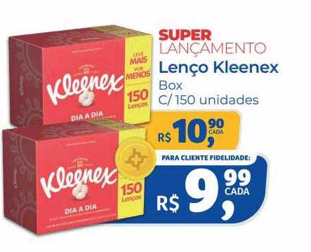 Hiper Farma Lenço Kleenex Box C 150 Unidades