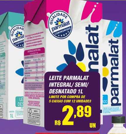 Violeta Supermercados Leite Parmalat Integral Semi Desnatado