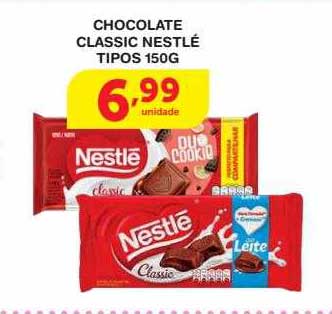 Oferta Chocolate Classic Nestlé Tipos na Roldão - Ofertasy.com.br